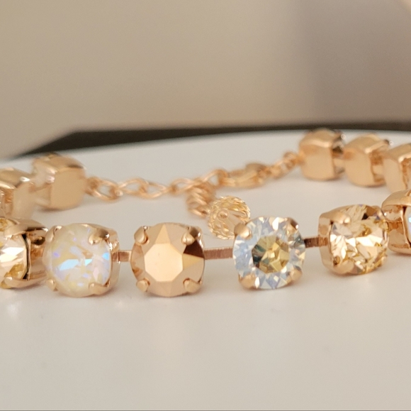 Austrian Crystal Tennis Bracelet in Rose Gold - Picture 11 of 11